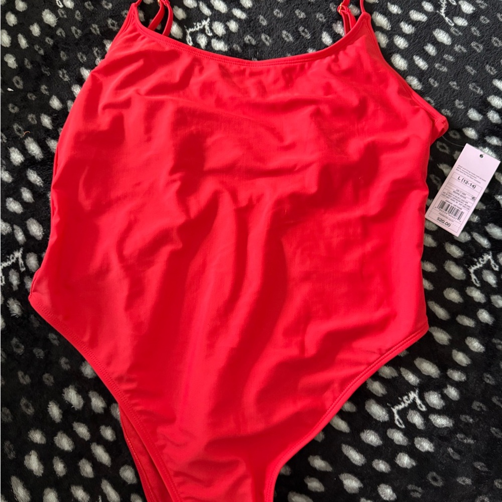 Womens One Piece Swimsuit in Vibrant Red